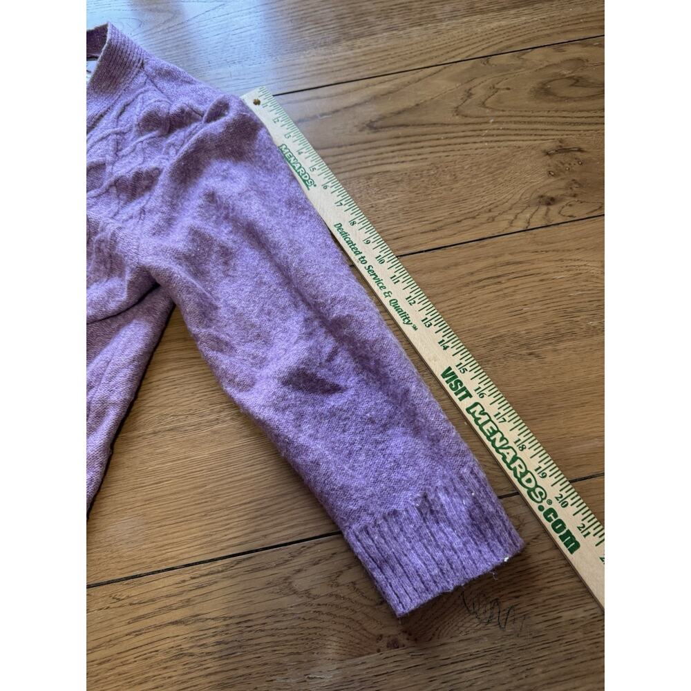 Croft & Borrow Women Size XXL Knit Open Front Cardigan Sweater Purple Classic‎ - Picture 6 of 12